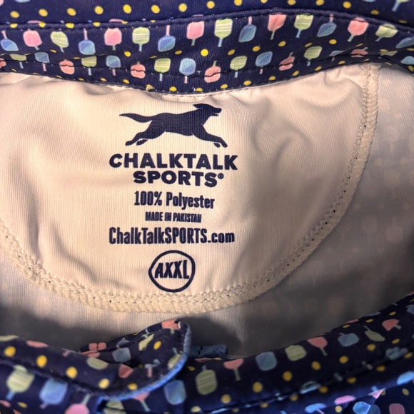 Awesome mens XXL Chaltalk Sports golf polo with Pickleball pattern - Picture 6 of 6